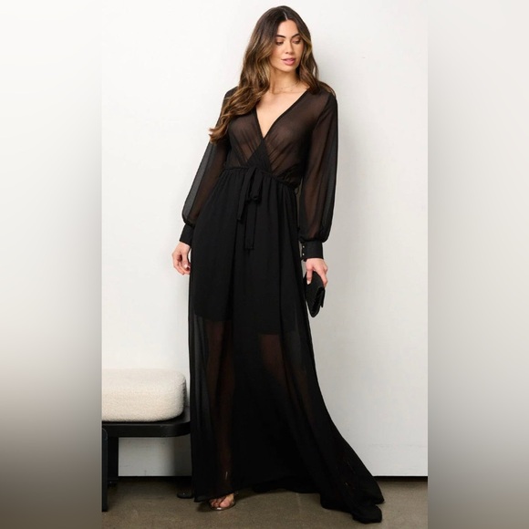 Black Sheer Maxi - Picture 1 of 1